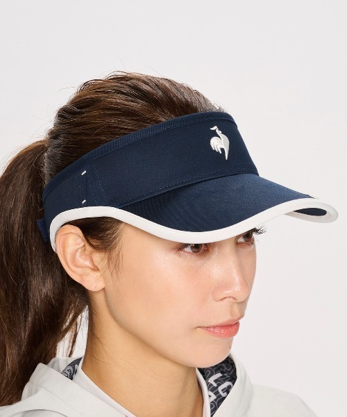 le coq sportif GOLF(ルコックスポルティフゴルフ)の「【le coq sportif GOLF】イヤーカーブサンバイザーゴルフキャップ(サンバイザー・レディース・ブルー/ピンク/ホワイト/ネイビー・F)」の19枚目の写真