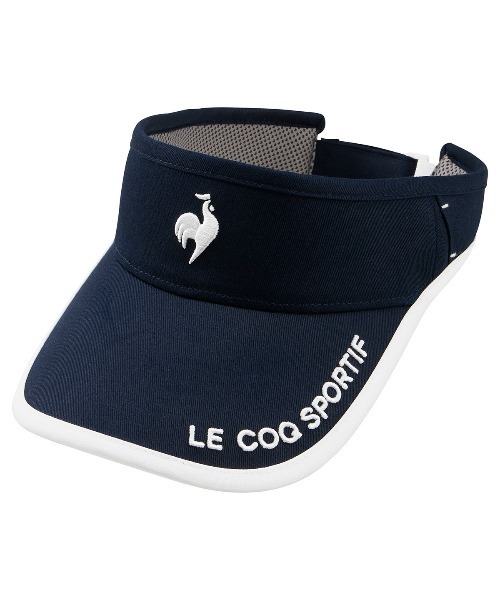 le coq sportif GOLF(ルコックスポルティフゴルフ)の「【le coq sportif GOLF】イヤーカーブサンバイザーゴルフキャップ(サンバイザー・レディース・ブルー/ピンク/ホワイト/ネイビー・F)」の7枚目の写真