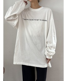 Day and Grade | 【メッセージロゴ】オーバーサイズ ロングスリーブTシャツ / ビッグシルエット ロンT / ユニセックス(Tシャツ/カットソー)