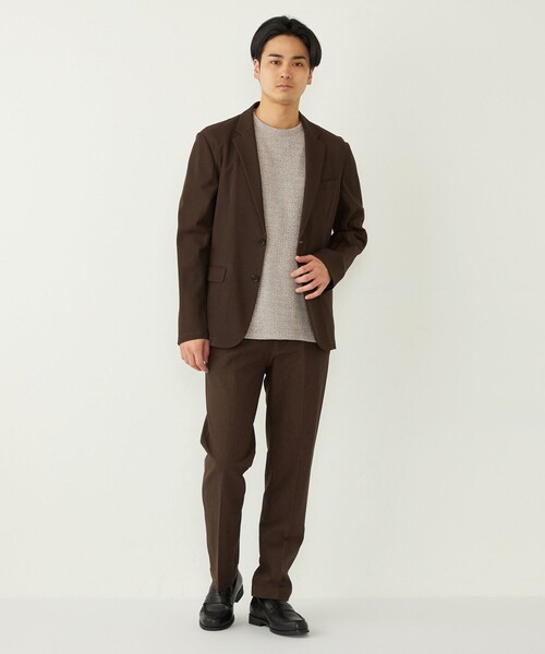 SHIPS Colors:〈洗濯機可能〉シャリル ジャージー イージー スラックス