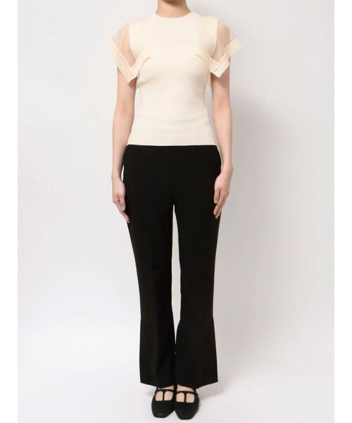 LAGUNAMOON(ラグナムーン)の「ハンカチーフスリーブニットプルオーバー(ニット/セーター・レディース・ブラック/アイボリー/ミント・FREE)」の19枚目の写真