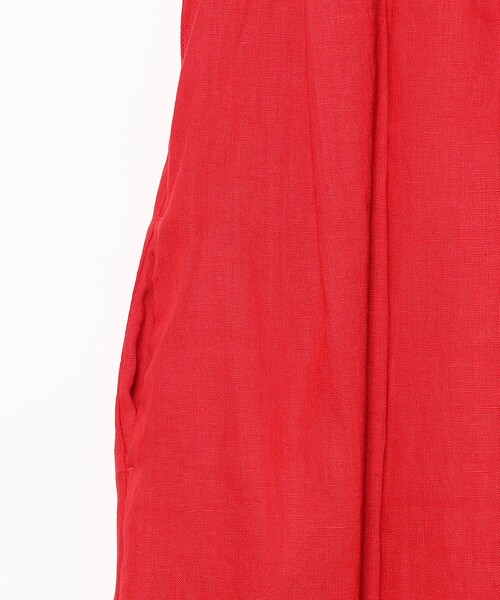 Ray BEAMS（レイビームス）の「リネン タック キーネック ワンピース [手洗い可]（ワンピース・レディース・ブラック/ブルー/レッド・ONE SIZE）」の16枚目の写真