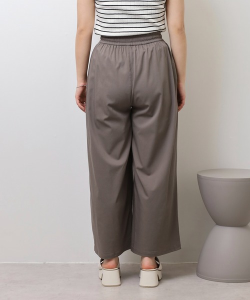 atONE(アットワン)の「ライトクールストレッチワイドパンツ(その他パンツ・レディース・ブラック/チャコール・M/L)」の6枚目の写真