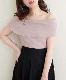 オフショルノースリプルオーバー
