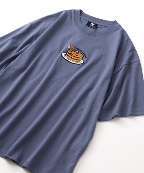 Tom＆Jerry（トムアンドジェリー）の「【Tom & Jerry/トム & ジェリー】ミニサガラ刺繍ハーフスリーブTシャツ（Tシャツ/カットソー・メンズ・オフホワイト/グレイッシュベージュ/ブルーグレー/スミクロ・M/L/LL）」の13枚目の写真