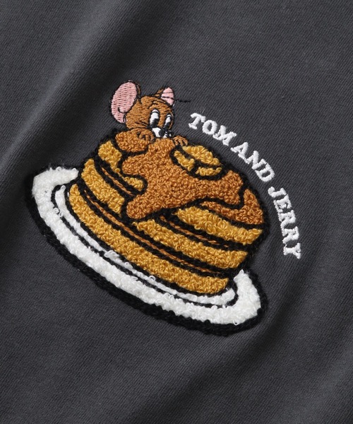 Tom＆Jerry（トムアンドジェリー）の「【Tom & Jerry/トム & ジェリー】ミニサガラ刺繍ハーフスリーブTシャツ（Tシャツ/カットソー・メンズ・オフホワイト/グレイッシュベージュ/ブルーグレー/スミクロ・M/L/LL）」の14枚目の写真