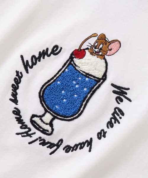 Tom＆Jerry（トムアンドジェリー）の「【Tom & Jerry/トム & ジェリー】ミニサガラ刺繍ハーフスリーブTシャツ（Tシャツ/カットソー・メンズ・オフホワイト/グレイッシュベージュ/ブルーグレー/スミクロ・M/L/LL）」の16枚目の写真