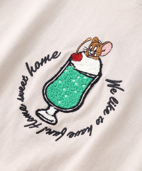 Tom＆Jerry（トムアンドジェリー）の「【Tom & Jerry/トム & ジェリー】ミニサガラ刺繍ハーフスリーブTシャツ（Tシャツ/カットソー・メンズ・オフホワイト/グレイッシュベージュ/ブルーグレー/スミクロ・M/L/LL）」の10枚目の写真