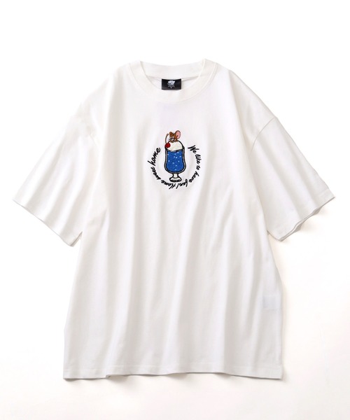 Tom＆Jerry（トムアンドジェリー）の「【Tom & Jerry/トム & ジェリー】ミニサガラ刺繍ハーフスリーブTシャツ（Tシャツ/カットソー・メンズ・オフホワイト/グレイッシュベージュ/ブルーグレー/スミクロ・M/L/LL）」の19枚目の写真
