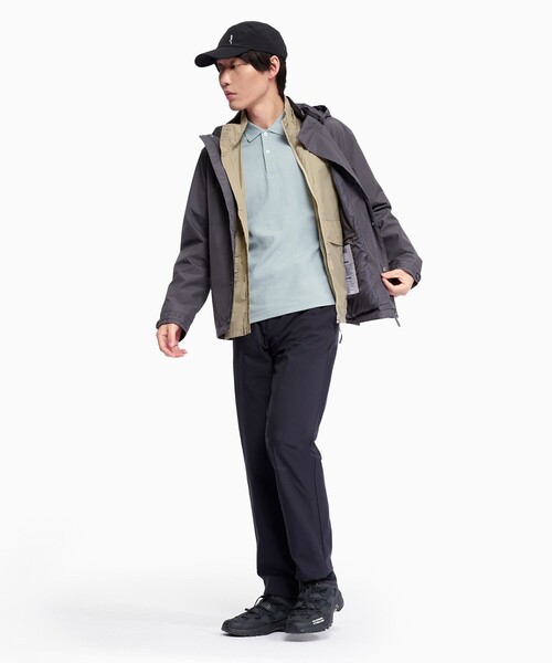 AIGLE（エーグル）の「UVカット 吸水速乾 クールマックス 半袖ポロシャツ（ポロシャツ・メンズ・ホワイト/ブラック/グリーン/ブルー・S/M/L/XL）」の11枚目の写真