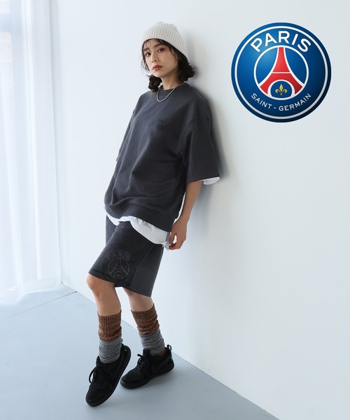 PSG 半袖セットアップ　ホワイト スウェット & ショーツ セット PARIS SAINT-GERMAIN（パリサンジェルマン）の「Paris Saint