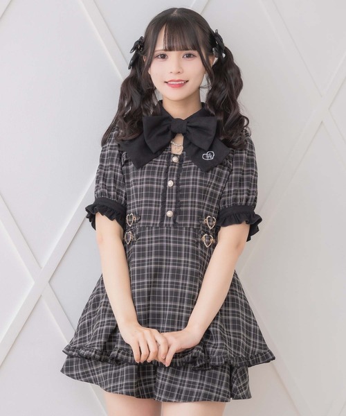 セール】リボンロゴ入りサイドバックルセットアップ