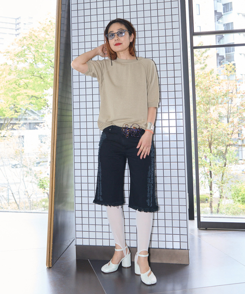 CITYSHOP(シティーショップ)の「KATHARINA DUBBICK 別注 DENIM SHORTS:デニムパンツ(デニムパンツ・レディース・ブラック・29/27)」の7枚目の写真