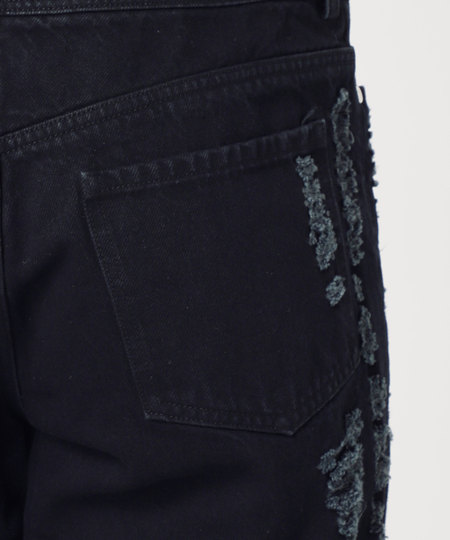 CITYSHOP(シティーショップ)の「KATHARINA DUBBICK 別注 DENIM SHORTS:デニムパンツ(デニムパンツ・レディース・ブラック・29/27)」の12枚目の写真