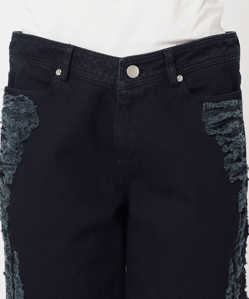 CITYSHOP(シティーショップ)の「KATHARINA DUBBICK 別注 DENIM SHORTS:デニムパンツ(デニムパンツ・レディース・ブラック・29/27)」の17枚目の写真