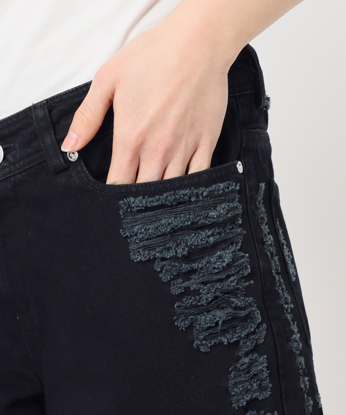 CITYSHOP(シティーショップ)の「KATHARINA DUBBICK 別注 DENIM SHORTS:デニムパンツ(デニムパンツ・レディース・ブラック・29/27)」の11枚目の写真