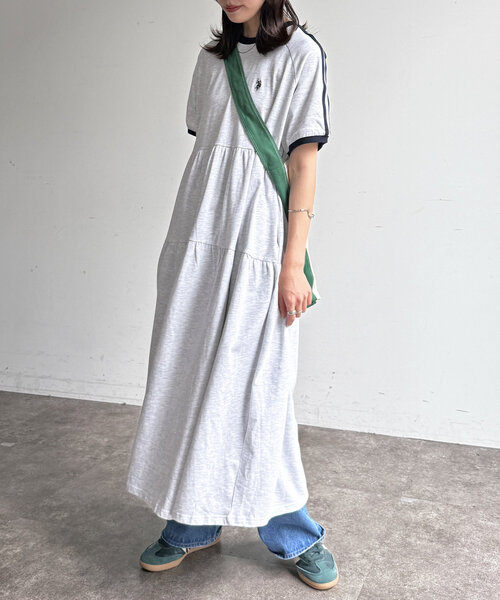 CPCM（シーピーシーエム）の「ティアードワンピース（ワンピース・レディース・オレンジ/ネイビー/グレー/チャコールグレー・FREE）」の9枚目の写真