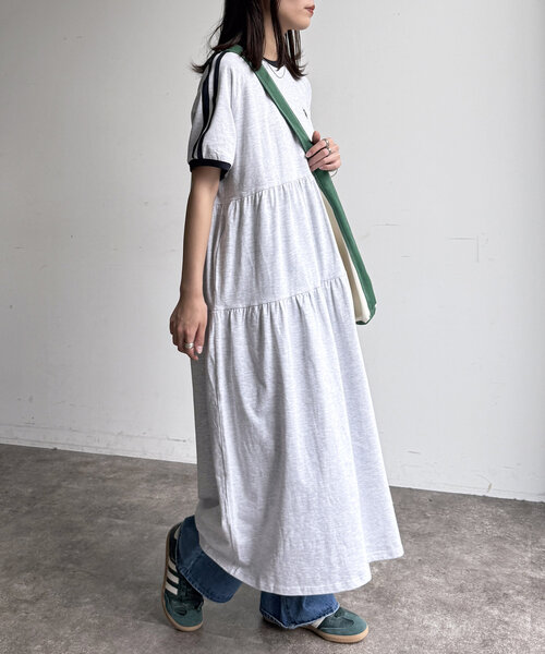 CPCM（シーピーシーエム）の「ティアードワンピース（ワンピース・レディース・オレンジ/ネイビー/グレー/チャコールグレー・FREE）」の11枚目の写真