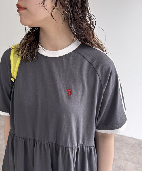 CPCM（シーピーシーエム）の「ティアードワンピース（ワンピース・レディース・オレンジ/ネイビー/グレー/チャコールグレー・FREE）」の16枚目の写真