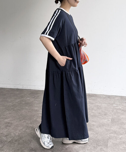 CPCM（シーピーシーエム）の「ティアードワンピース（ワンピース・レディース・オレンジ/ネイビー/グレー/チャコールグレー・FREE）」の20枚目の写真