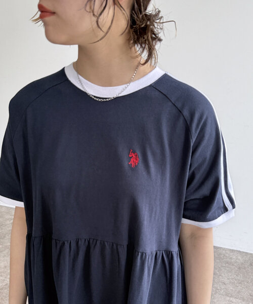 CPCM（シーピーシーエム）の「ティアードワンピース（ワンピース・レディース・オレンジ/ネイビー/グレー/チャコールグレー・FREE）」の21枚目の写真