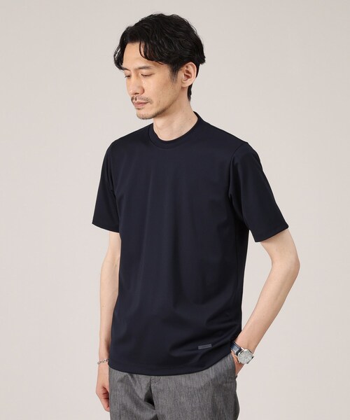 TAKEO KIKUCHI（タケオキクチ）の「【接触冷感】テーラード Tシャツ（Tシャツ/カットソー・メンズ・ブルー/ホワイト/ライトグレー/ネイビー/チャコールグレー・05/01/04/02/03）」の5枚目の写真