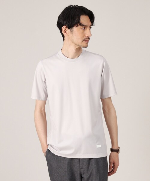 TAKEO KIKUCHI（タケオキクチ）の「【接触冷感】テーラード Tシャツ（Tシャツ/カットソー・メンズ・ブルー/ホワイト/ライトグレー/ネイビー/チャコールグレー・05/01/04/02/03）」の4枚目の写真