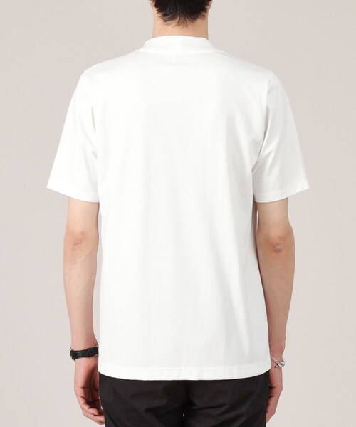 TAKEO KIKUCHI（タケオキクチ）の「【接触冷感】テーラード Tシャツ（Tシャツ/カットソー・メンズ・ブルー/ホワイト/ライトグレー/ネイビー/チャコールグレー・05/01/04/02/03）」の9枚目の写真