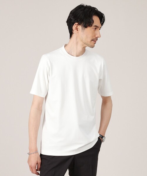 TAKEO KIKUCHI（タケオキクチ）の「【接触冷感】テーラード Tシャツ（Tシャツ/カットソー・メンズ・ブルー/ホワイト/ライトグレー/ネイビー/チャコールグレー・05/01/04/02/03）」の14枚目の写真