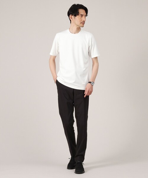 TAKEO KIKUCHI（タケオキクチ）の「【接触冷感】テーラード Tシャツ（Tシャツ/カットソー・メンズ・ブルー/ホワイト/ライトグレー/ネイビー/チャコールグレー・05/01/04/02/03）」の16枚目の写真