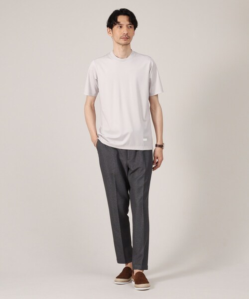 TAKEO KIKUCHI（タケオキクチ）の「【接触冷感】テーラード Tシャツ（Tシャツ/カットソー・メンズ・ブルー/ホワイト/ライトグレー/ネイビー/チャコールグレー・05/01/04/02/03）」の20枚目の写真