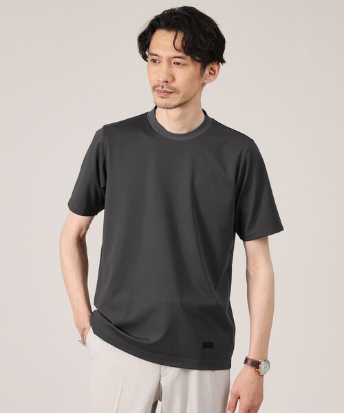 TAKEO KIKUCHI（タケオキクチ）の「【接触冷感】テーラード Tシャツ（Tシャツ/カットソー・メンズ・ブルー/ホワイト/ライトグレー/ネイビー/チャコールグレー・05/01/04/02/03）」の22枚目の写真
