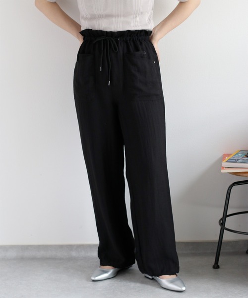 cepo（セポ）の「リネンミックスイージーワークパンツ（その他パンツ・レディース・ブラック/オフホワイト/オリーブ・S/M）」の22枚目の写真