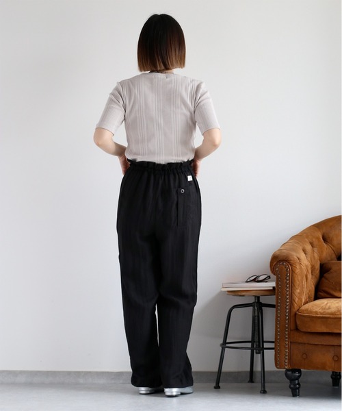 cepo（セポ）の「リネンミックスイージーワークパンツ（その他パンツ・レディース・ブラック/オフホワイト/オリーブ・S/M）」の17枚目の写真