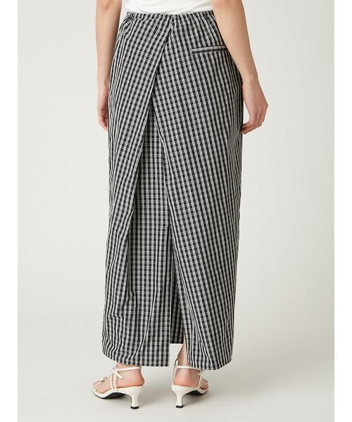 FRAY I.D（フレイアイディー）の「アシメタックタイトスカート（スカート・レディース・チェック/ホワイト/ブラック・0/1）」の5枚目の写真