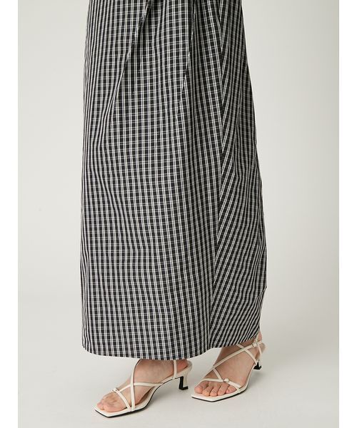 FRAY I.D（フレイアイディー）の「アシメタックタイトスカート（スカート・レディース・チェック/ホワイト/ブラック・0/1）」の8枚目の写真