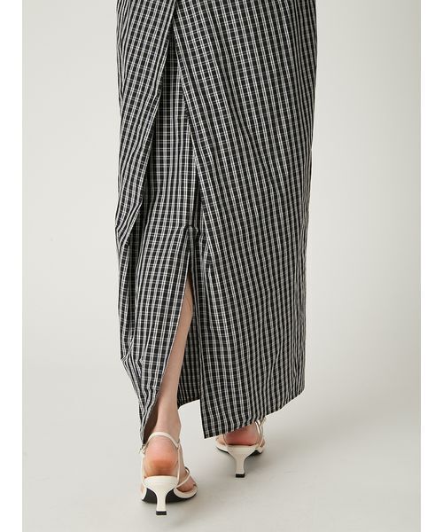 FRAY I.D（フレイアイディー）の「アシメタックタイトスカート（スカート・レディース・チェック/ホワイト/ブラック・0/1）」の11枚目の写真