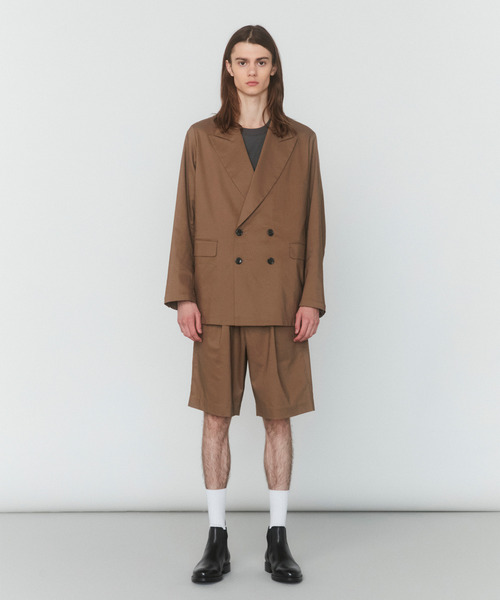 VICTIM（ヴィクティム）の「VICTIM ヴィクティム / LINEN BIG JACKET セットアップリネンビッグシルエットダブルテーラードジャケット / VTM-25-O-001（テーラードジャケット・メンズ・グレー/ブラウン/ブラック・1/2）」の17枚目の写真