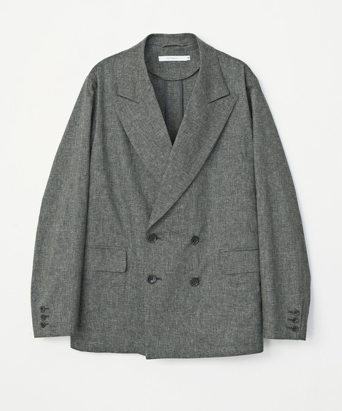 VICTIM（ヴィクティム）の「VICTIM ヴィクティム / LINEN BIG JACKET セットアップリネンビッグシルエットダブルテーラードジャケット / VTM-25-O-001（テーラードジャケット・メンズ・グレー/ブラウン/ブラック・1/2）」の14枚目の写真
