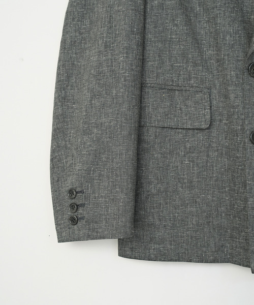 VICTIM（ヴィクティム）の「VICTIM ヴィクティム / LINEN BIG JACKET セットアップリネンビッグシルエットダブルテーラードジャケット / VTM-25-O-001（テーラードジャケット・メンズ・グレー/ブラウン/ブラック・1/2）」の11枚目の写真