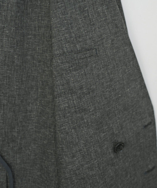 VICTIM（ヴィクティム）の「VICTIM ヴィクティム / LINEN BIG JACKET セットアップリネンビッグシルエットダブルテーラードジャケット / VTM-25-O-001（テーラードジャケット・メンズ・グレー/ブラウン/ブラック・1/2）」の10枚目の写真