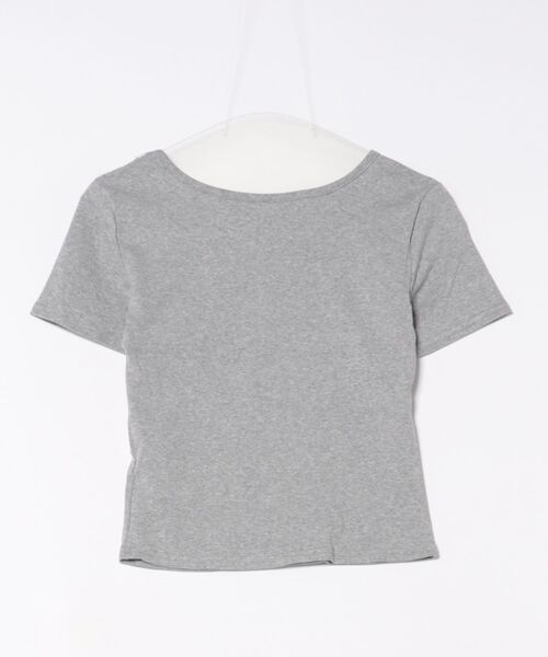 PHILLY(フィリー)の「【PHILLY】レースネックTシャツ(Tシャツ/カットソー・レディース・ホワイト/グレー・FREE)」の11枚目の写真