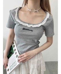 【PHILLY】レースネックTシャツ
