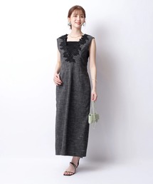 ジャスグリッティー　レースVネック　ジャンスカ JUSGLITTY（ジャスグリッティー）の「レースVネックジャンスカ