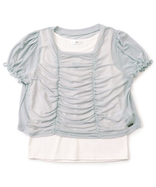 algy（アルジー）の「キャザーチュールT&タンクセット（その他トップス・キッズ・ブラック/サックスブルー/ピンク・XX-SMALL/X-SMALL/MEDIUM/SMALL）」の3枚目の写真