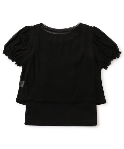 algy（アルジー）の「キャザーチュールT&タンクセット（その他トップス・キッズ・ブラック/サックスブルー/ピンク・XX-SMALL/X-SMALL/MEDIUM/SMALL）」の4枚目の写真