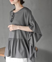 rps | 冷感カノコワイドギャザープルオーバー(Tシャツ/カットソー)