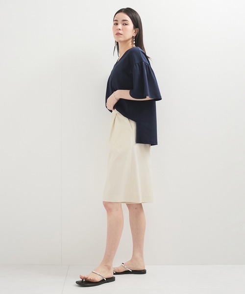 le cercle ADAM ET ROPE'(ルセルクルアダムエロペ)の「【UVケア】袖ボリュームTシャツ(Tシャツ/カットソー・レディース・グレー系その他/ネイビー/グリーン系その他2・FREE)」の9枚目の写真