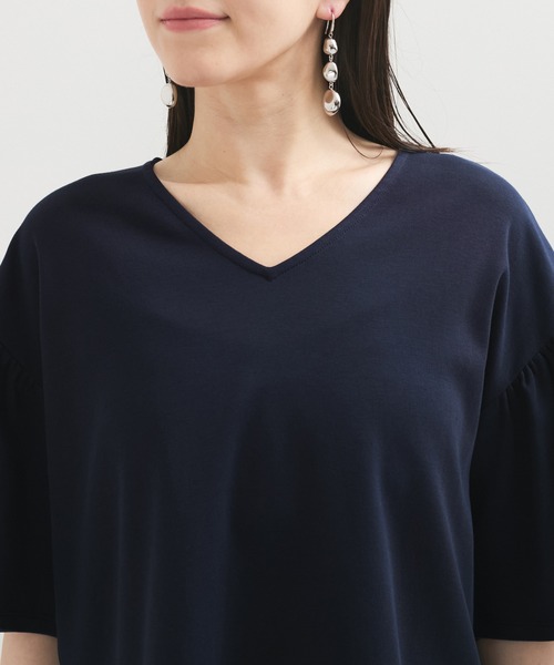 le cercle ADAM ET ROPE'(ルセルクルアダムエロペ)の「【UVケア】袖ボリュームTシャツ(Tシャツ/カットソー・レディース・グレー系その他/ネイビー/グリーン系その他2・FREE)」の17枚目の写真