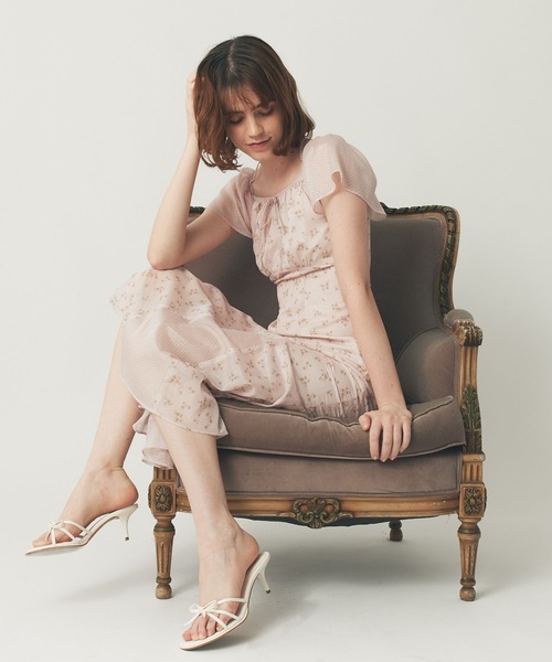 DEICY ドットフルールMIXドレス　新作 ドットフルールMIXドレス（ワンピース）｜ME COUTURE（ミー